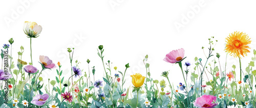 Fototapeta Naklejka Na Ścianę i Meble -  PNG  Summer sun border nature grassland outdoors.