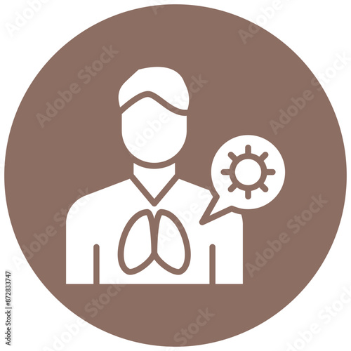 Infected Person vector icon. Can be used for Infectious Diseases iconset.
