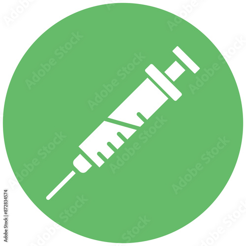 Syringe vector icon. Can be used for Lab iconset.