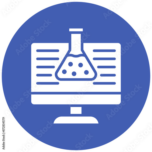 Virtual Lab vector icon. Can be used for Lab iconset.