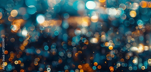 Abstract City Lights Bokeh Background