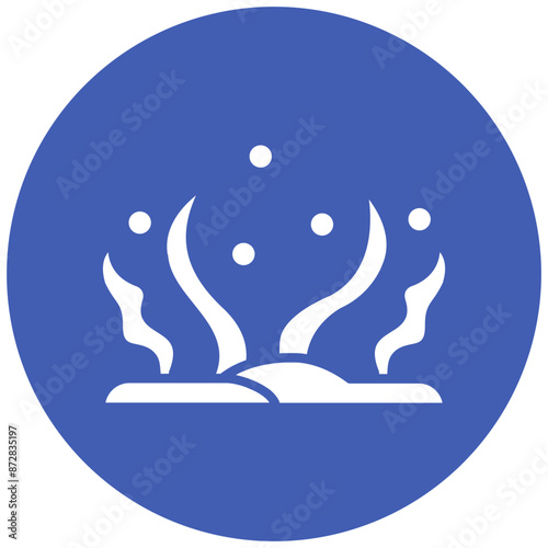 Seaweed vector icon. Can be used for Ocean iconset.