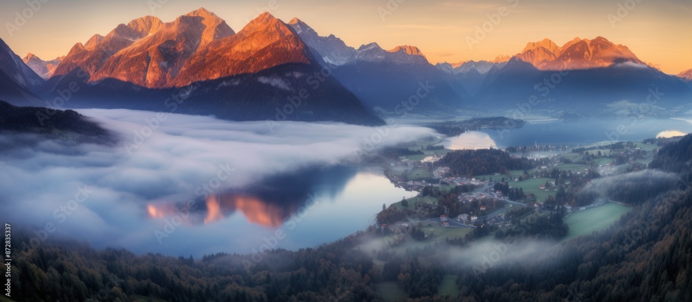 Misty Morning in the Mountains Misty Morning in the Mountains