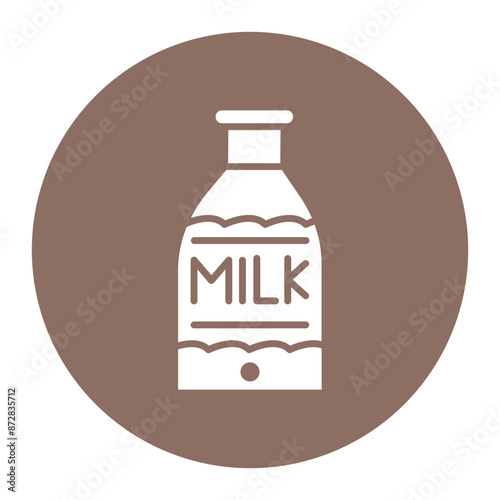 Milk vector icon. Can be used for Supermarket iconset.