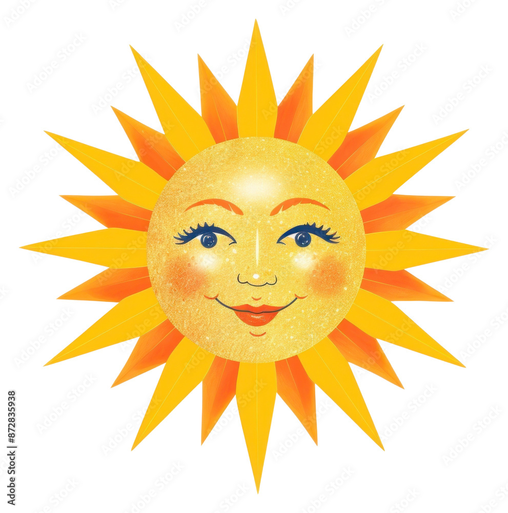 PNG Retro collage of sun nature fun art. PNG Retro collage of sun nature fun art.