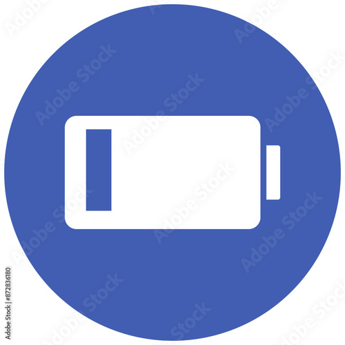 Low Battery vector icon. Can be used for Battery and Power iconset.