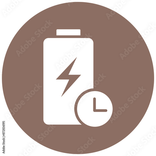 Battery Life vector icon. Can be used for Battery and Power iconset.