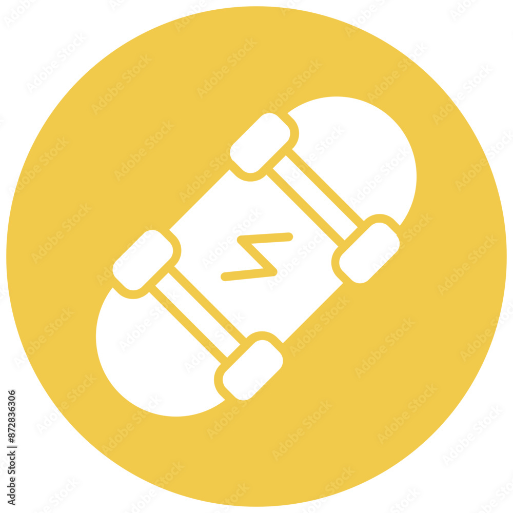Electric Skateboard vector icon. Can be used for Battery and Power iconset. Electric Skateboard vector icon. Can be used for Battery and Power iconset.