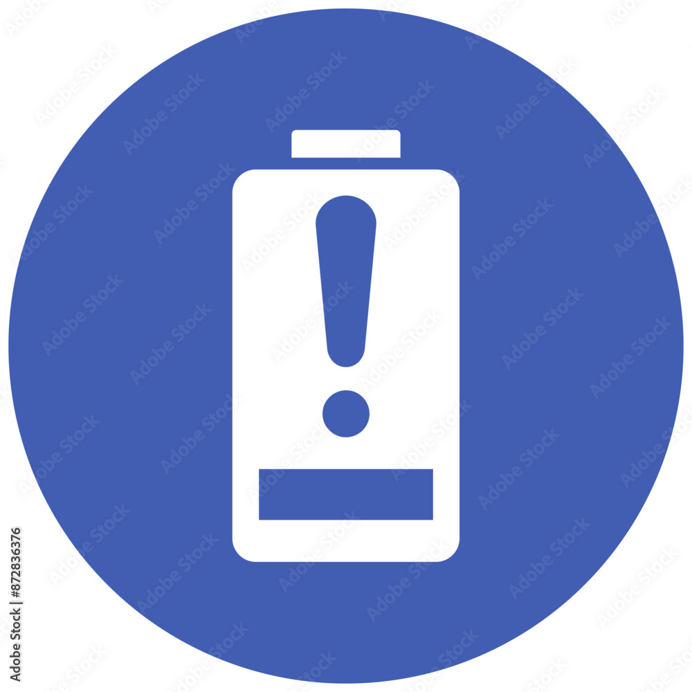 Warning vector icon. Can be used for Battery and Power iconset. Warning vector icon. Can be used for Battery and Power iconset.