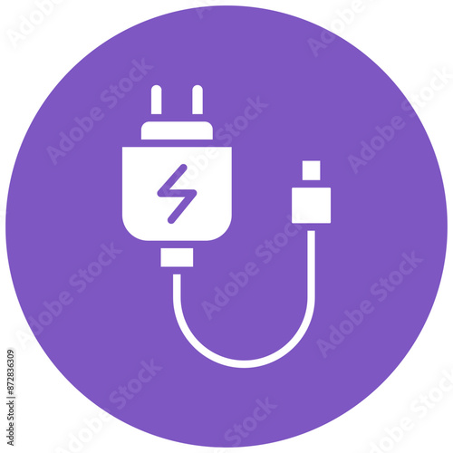 Charger vector icon. Can be used for Battery and Power iconset.