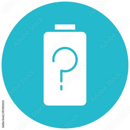 Battery Unknown vector icon. Can be used for Battery and Power iconset.