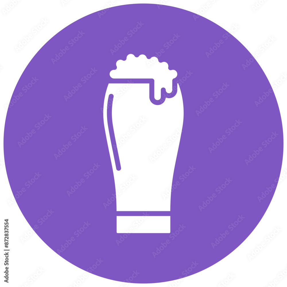 Pint of Beer vector icon. Can be used for Oktoberfest iconset. Pint of Beer vector icon. Can be used for Oktoberfest iconset.