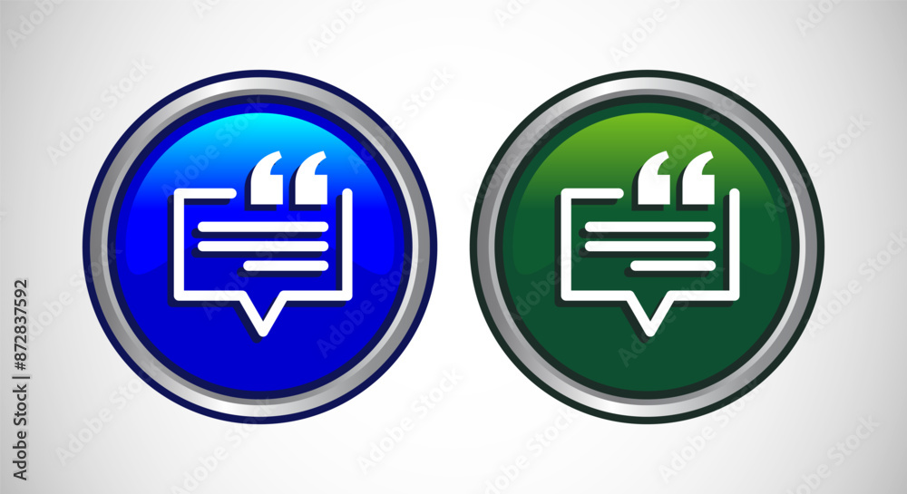 Testimonial Icon Button Set Design Illustration Testimonial Icon Button Set Design Illustration
