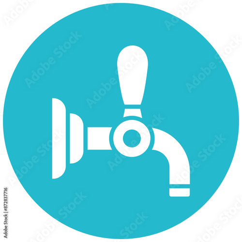 Beer Tap vector icon. Can be used for Oktoberfest iconset.