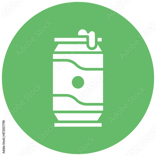 Beer Can I vector icon. Can be used for Oktoberfest iconset.