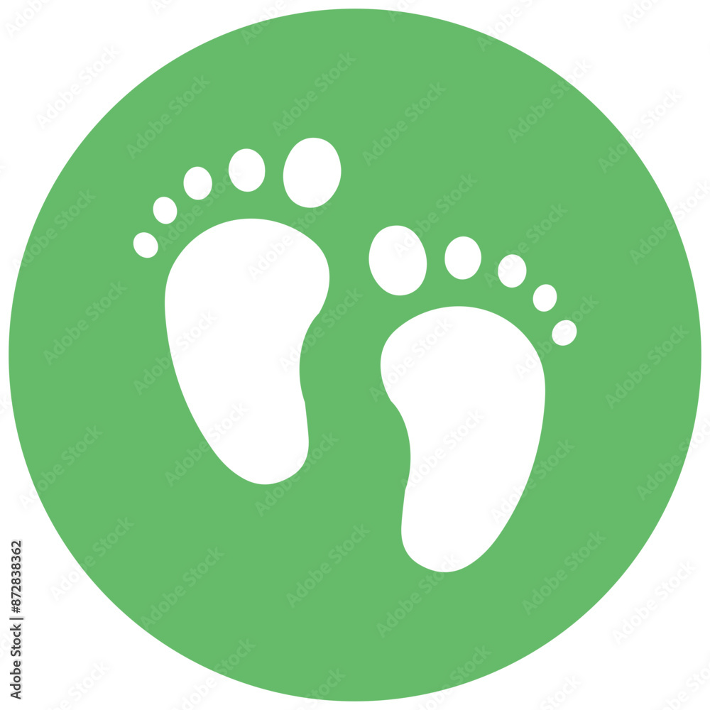 Baby Feet vector icon. Can be used for Baby Shower iconset. Baby Feet vector icon. Can be used for Baby Shower iconset.