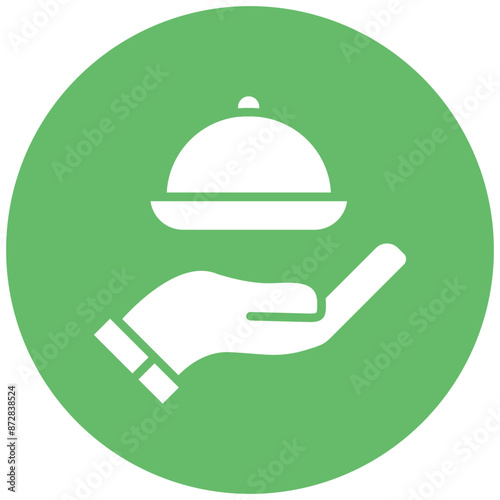 Custom Catering vector icon. Can be used for Bowling iconset.