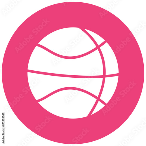 Basketball vector icon. Can be used for Bowling iconset.