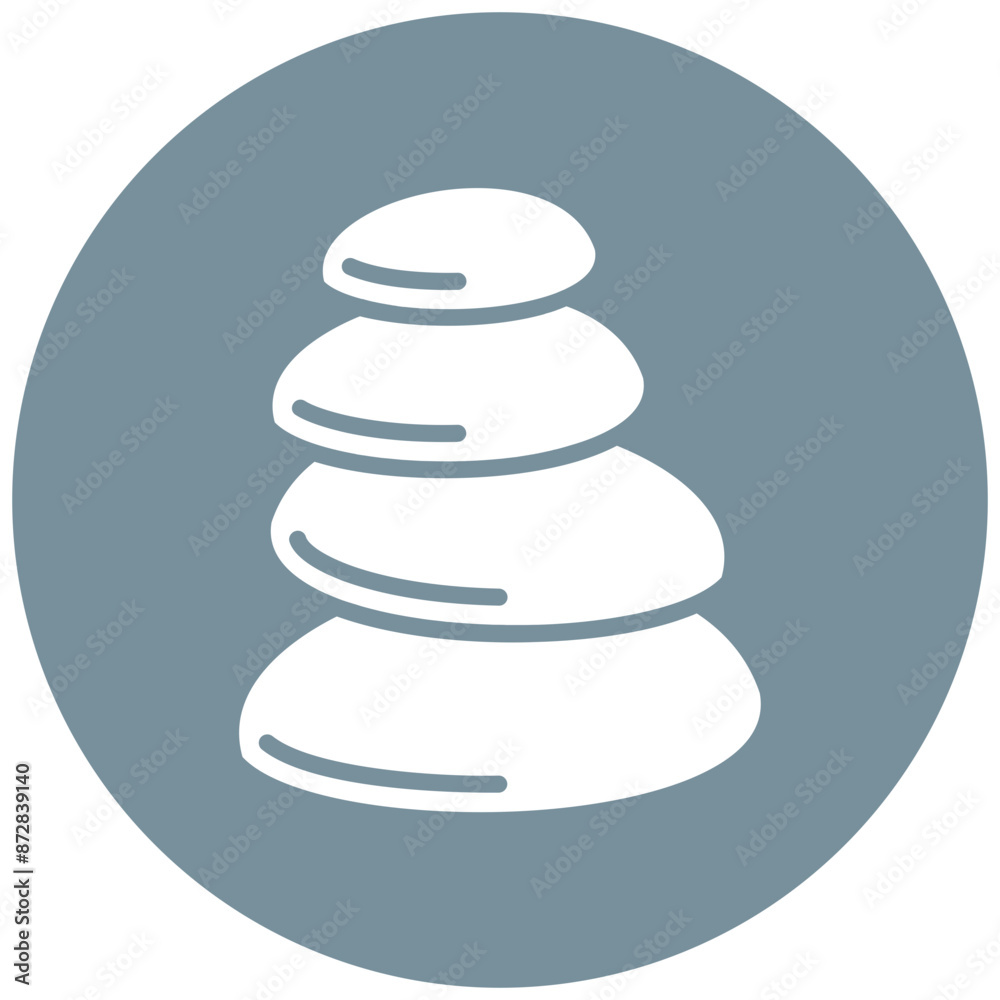 Pebble Beach vector icon. Can be used for Beach Resort iconset. Pebble Beach vector icon. Can be used for Beach Resort iconset.