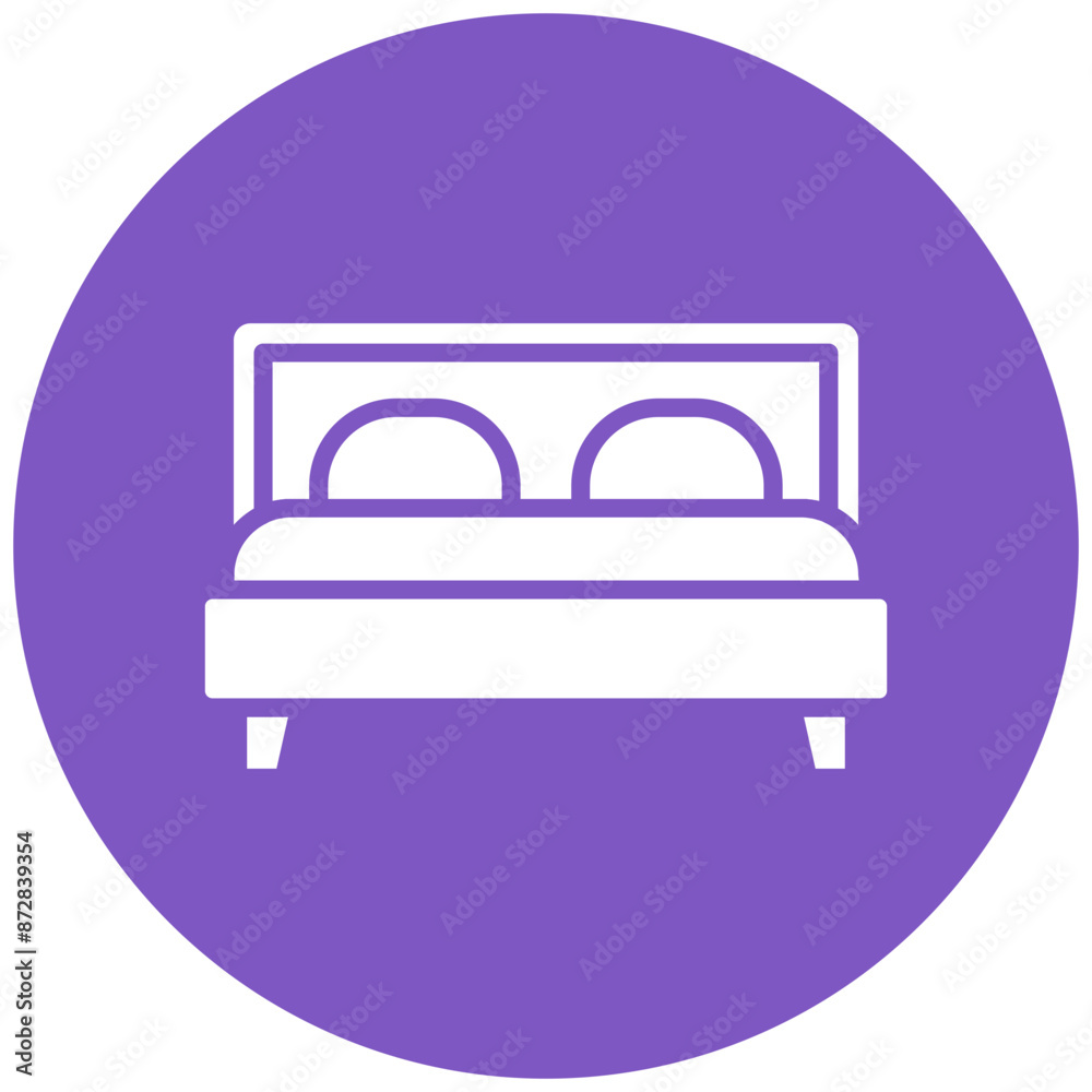 Bed vector icon. Can be used for Luxury iconset. Bed vector icon. Can be used for Luxury iconset.