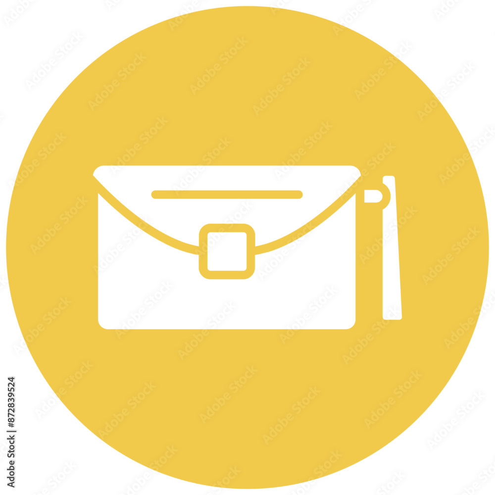 Clutch vector icon. Can be used for Luxury iconset. Clutch vector icon. Can be used for Luxury iconset.