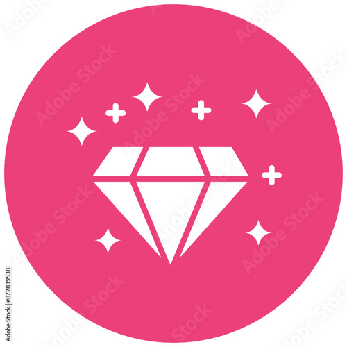 Diamond vector icon. Can be used for Luxury iconset.