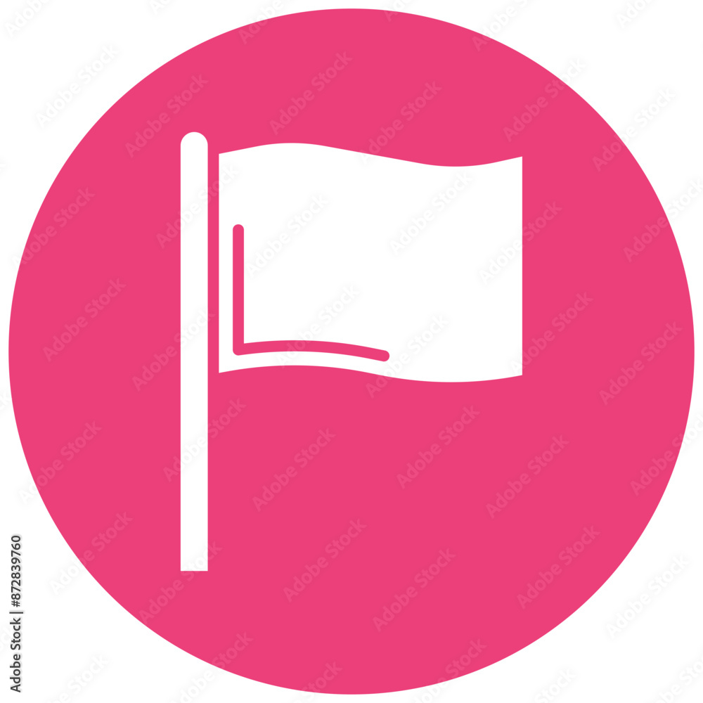 Flag vector icon. Can be used for Volleyball iconset. Flag vector icon. Can be used for Volleyball iconset.