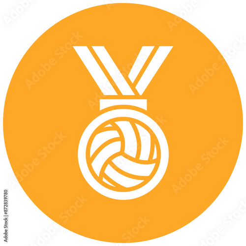 Medal vector icon. Can be used for Volleyball iconset.