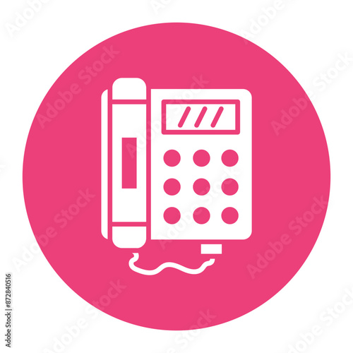 Telephone vector icon. Can be used for Retro iconset.