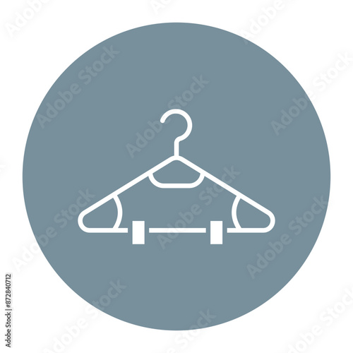 Hanger vector icon. Can be used for Laundry iconset.