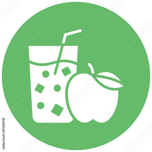 Apple Juice vector icon. Can be used for Beverages iconset.