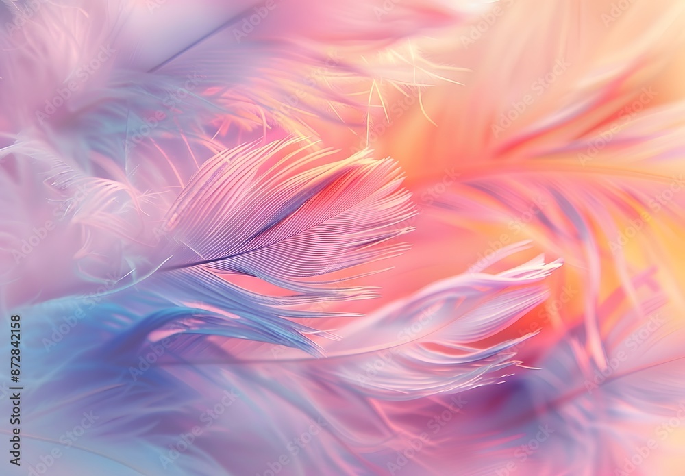 Pastel Feather Abstract Blurred Background Pastel Feather Abstract Blurred Background
