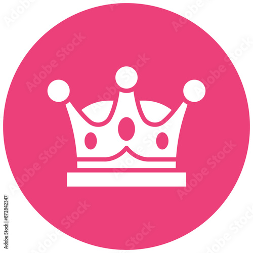 Queen Crown vector icon. Can be used for Medieval iconset.