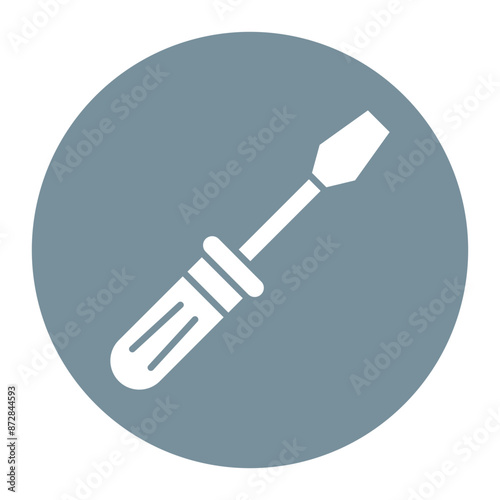 Screwdriver vector icon. Can be used for Home Improvements iconset.