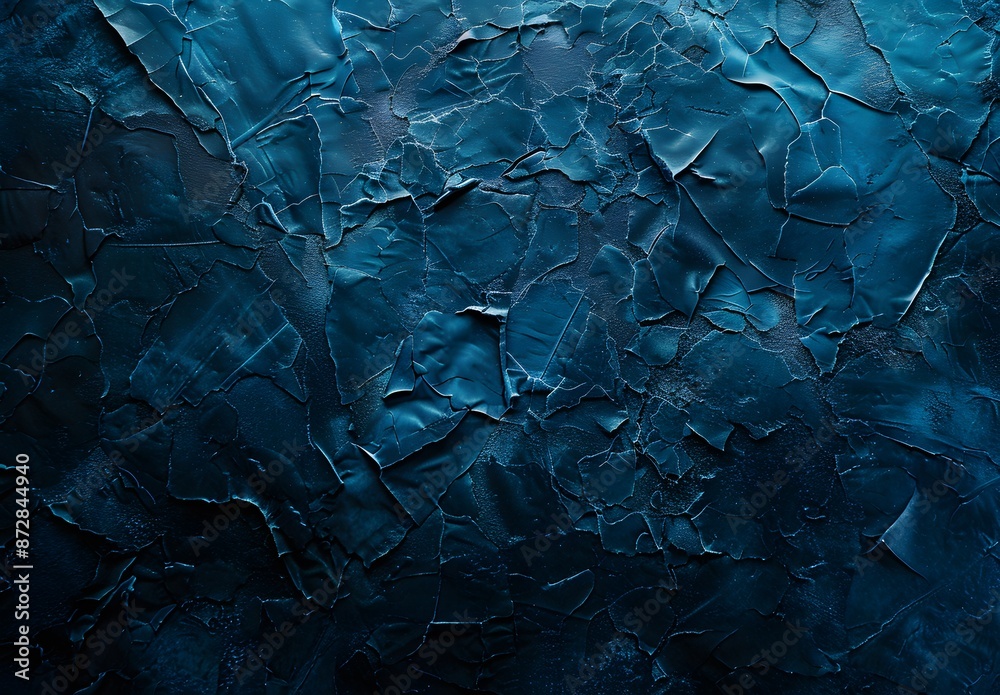 Fototapeta premium Dark Blue Rough Texture Wall Background