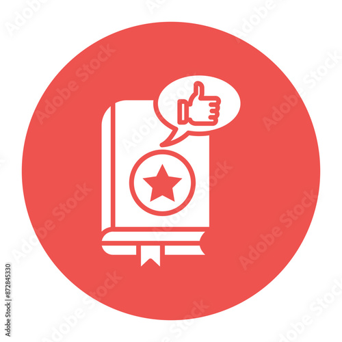 Recommendation vector icon. Can be used for Literature iconset.