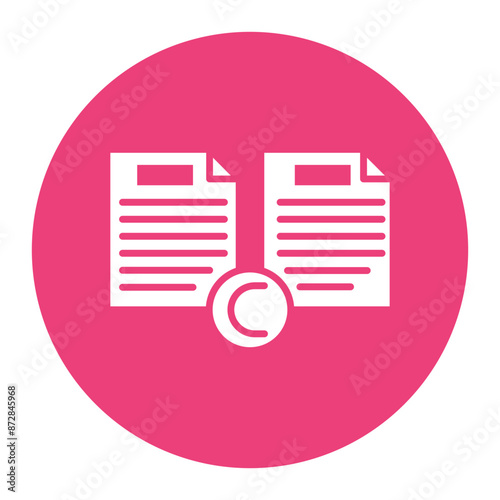 Plagiarism vector icon. Can be used for Literature iconset.