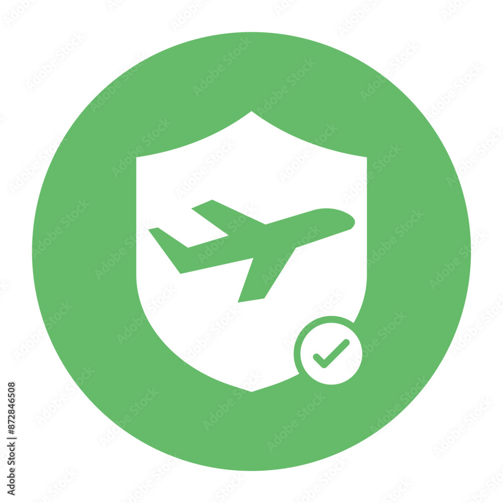 Travel Insurance vector icon. Can be used for Vacation and Tourism iconset. Travel Insurance vector icon. Can be used for Vacation and Tourism iconset.
