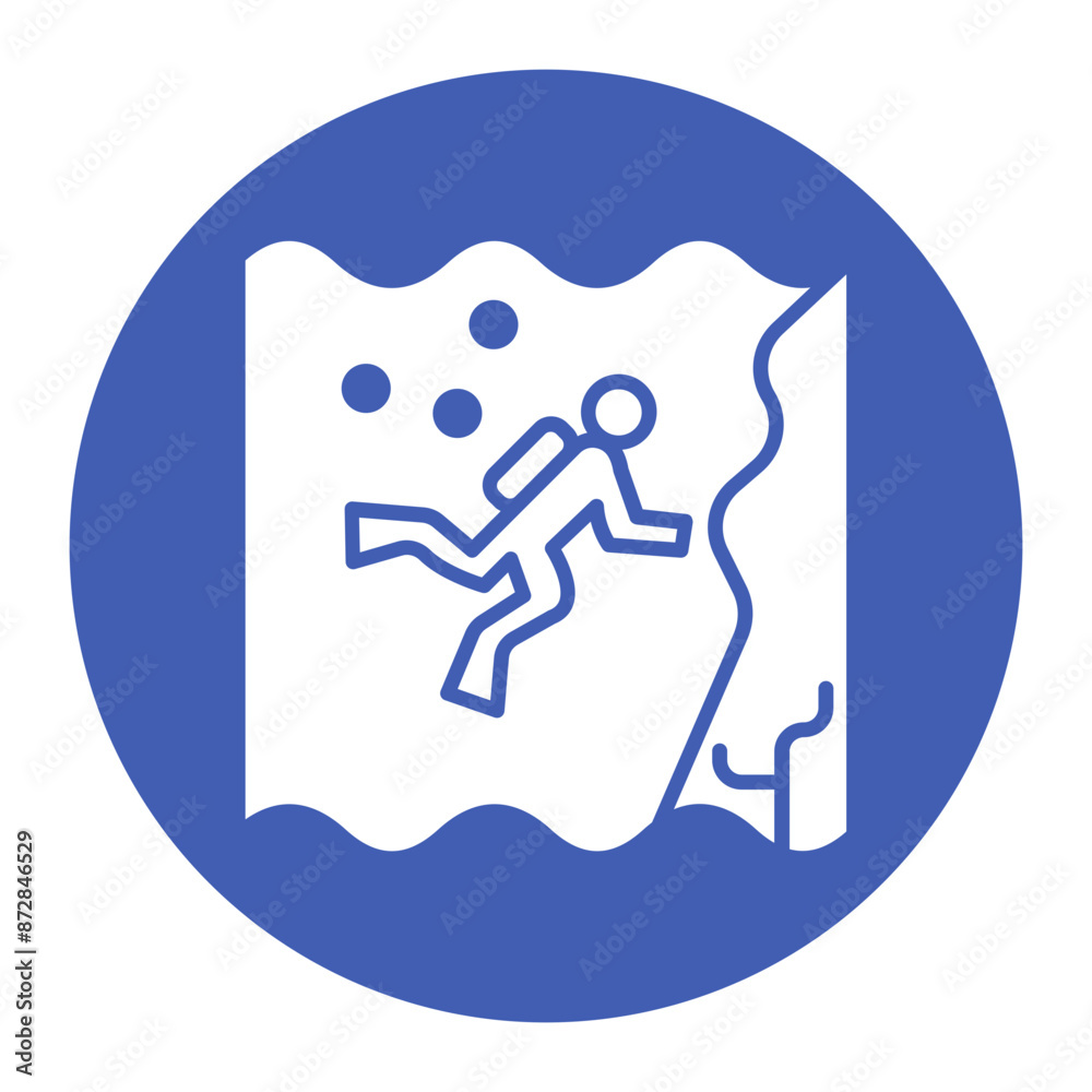 Wall Diving vector icon. Can be used for Vacation and Tourism iconset. Wall Diving vector icon. Can be used for Vacation and Tourism iconset.