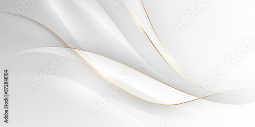 White abstract background with elegant vector illustration.