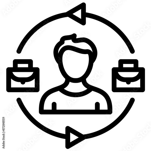 Workaholic Lifestyle vector icon illustration of Lifestyles iconset.