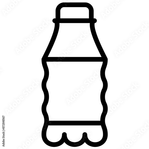 Water Bottle vector icon illustration of Lifestyles iconset.