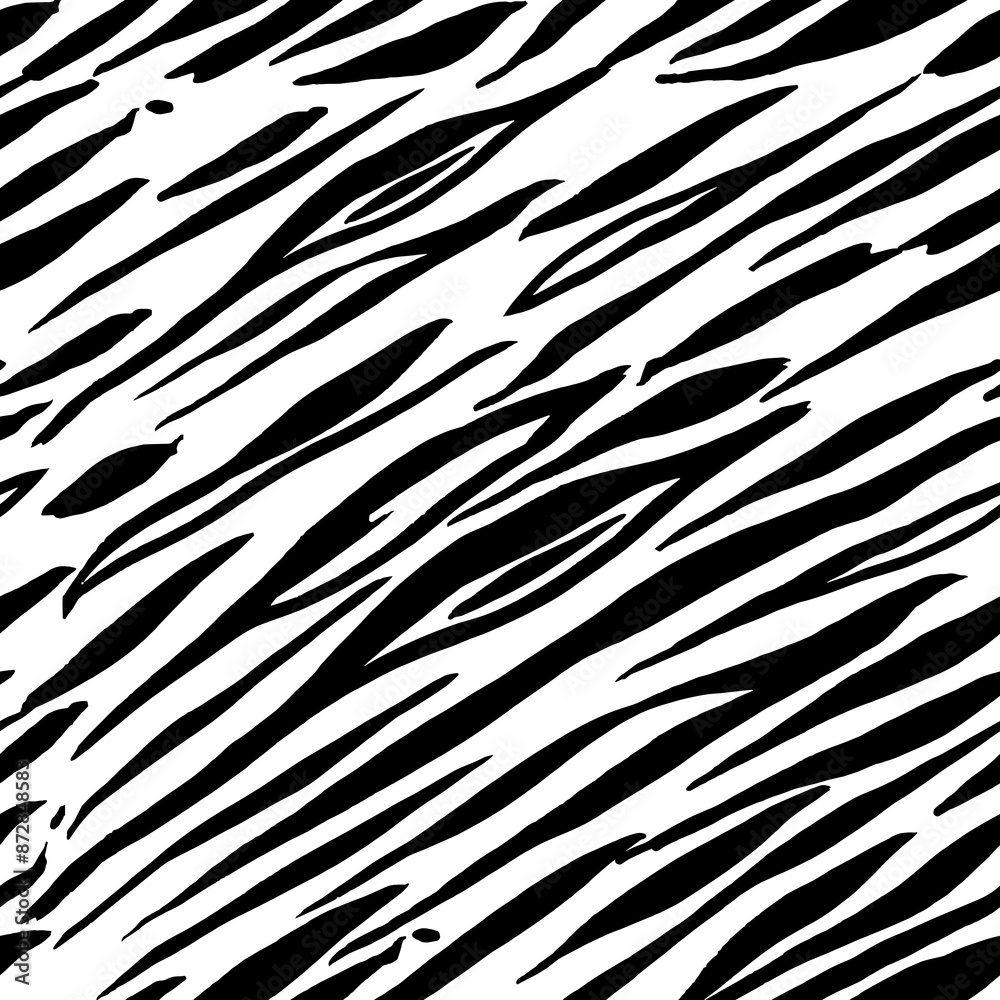 Vector seamless repeating pattern of zebra skin ideal for backgrounds, animal print textures, fabrics and textiles or wallpaper. Vector seamless repeating pattern of zebra skin ideal for backgrounds, animal print textures, fabrics and textiles or wallpaper.
