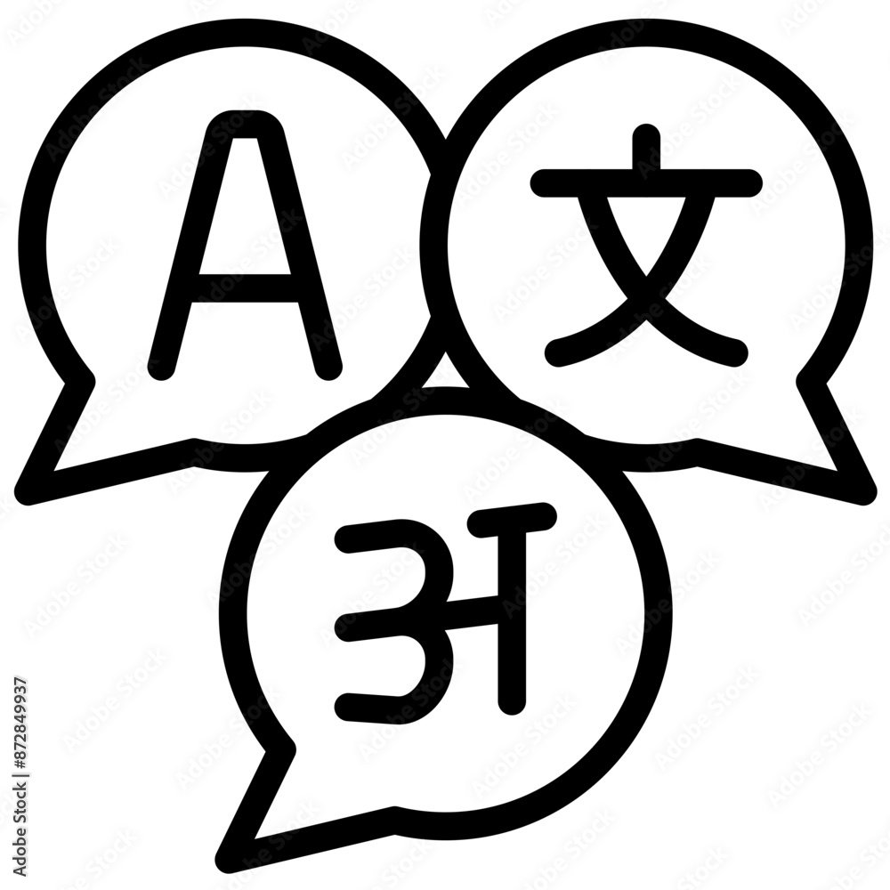 Language vector icon illustration of Literature iconset.