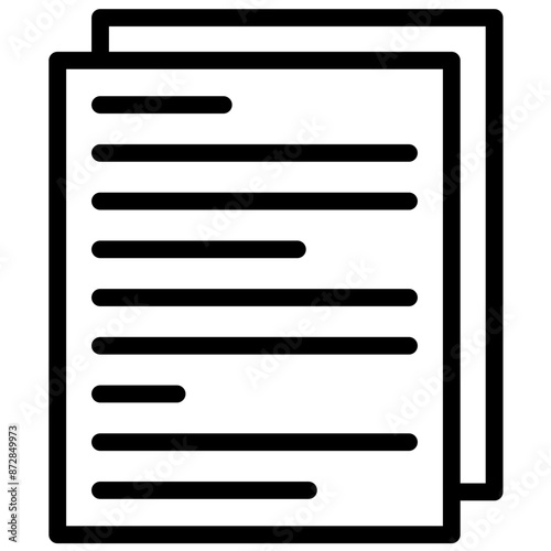 Essay vector icon illustration of Literature iconset.