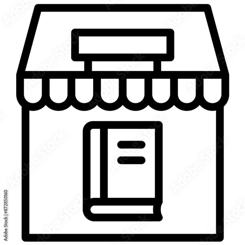Book Store vector icon illustration of Literature iconset.