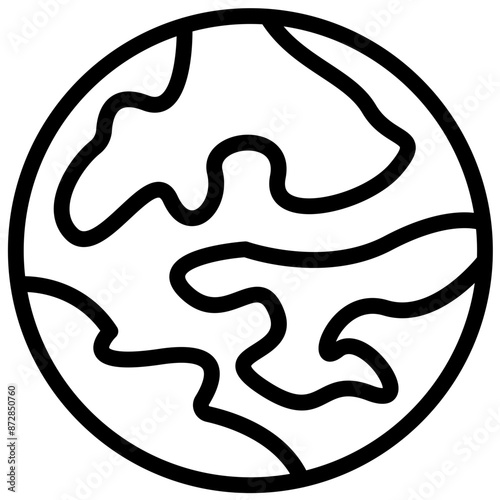 Earth vector icon illustration of Protesting and Civil Disobedience iconset.