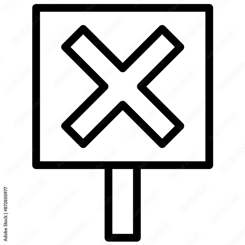 Against vector icon illustration of Protesting and Civil Disobedience iconset. Against vector icon illustration of Protesting and Civil Disobedience iconset.