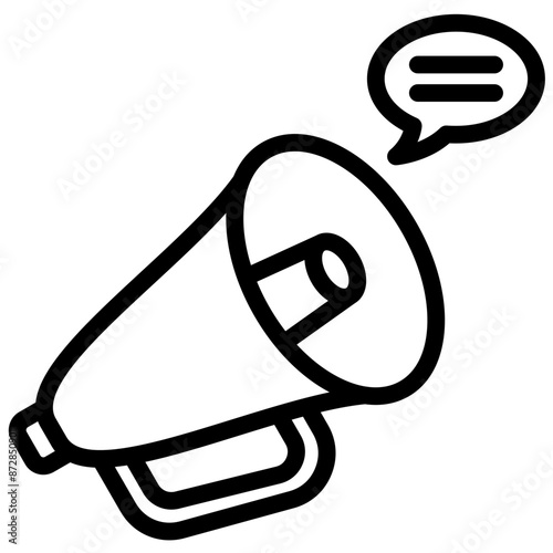 Campaign vector icon illustration of Protesting and Civil Disobedience iconset.
