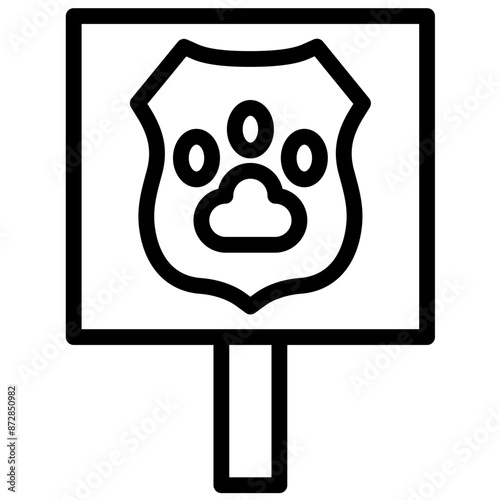 Animal Rights vector icon illustration of Protesting and Civil Disobedience iconset.